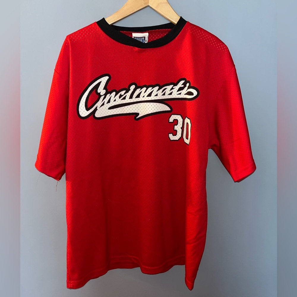 Vintage Sport Attack Cincinnati‎ Reds Ken Griffey Jr 30 Jersey Red 2000 MLBPA